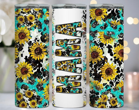 Mama cowhide Tumbler