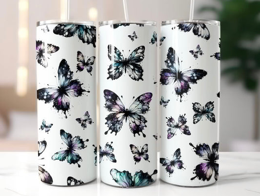 Teal Butterfly Tumbler