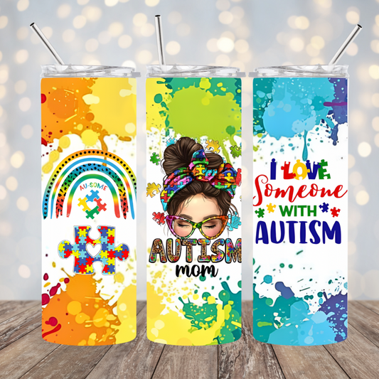 I love someone with Autism Tumbler