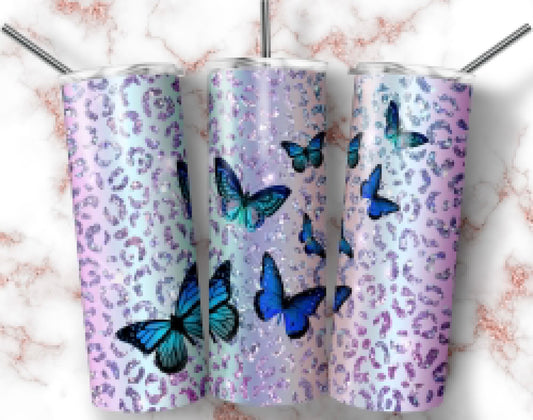 Blue Butterfly Tumbler