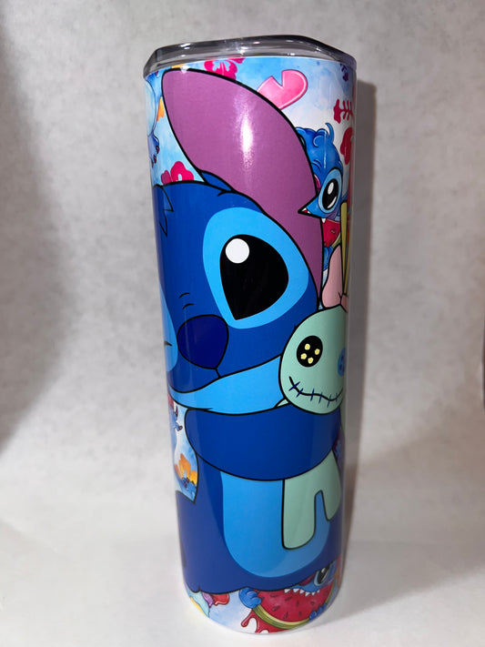 Blue Alien Tumbler