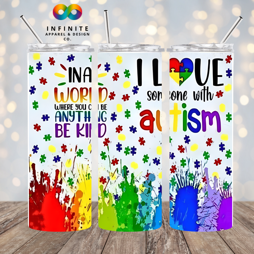 Autism Be Kind Tumbler