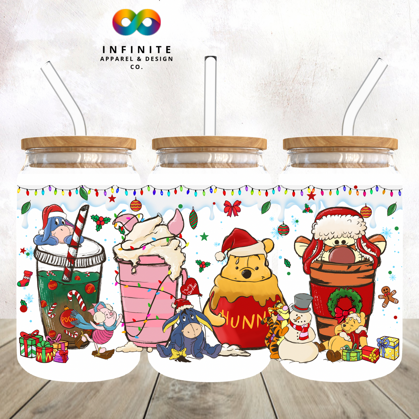 Pooh Coffee cups #2 Glass Can Cup