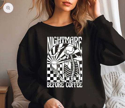 Nightmare before coffee T-Shirt