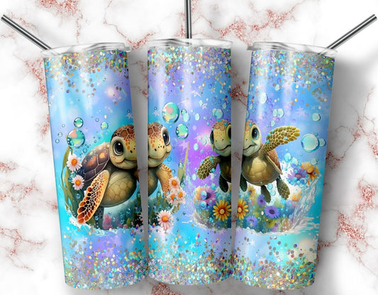 Cute Sea Turtle Tumbler