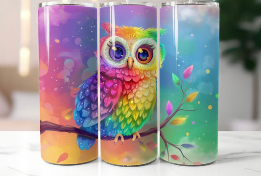 Neon Owl Tumbler