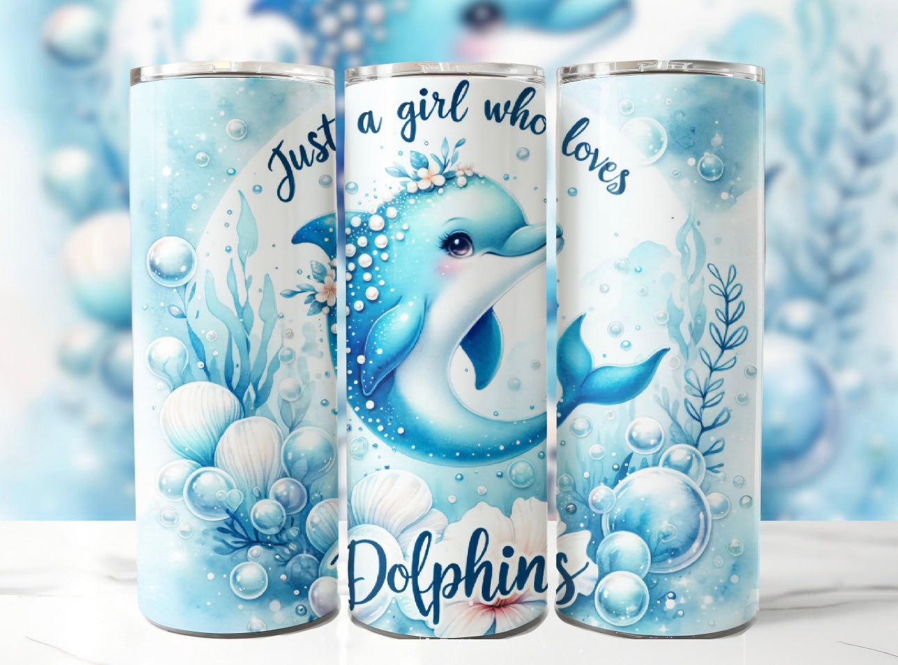 Just a Girl who loves Dolphins Tumbler