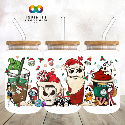 Jack Christmas Coffee Glass Can Cup