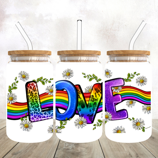 Pride Glass Can Cup