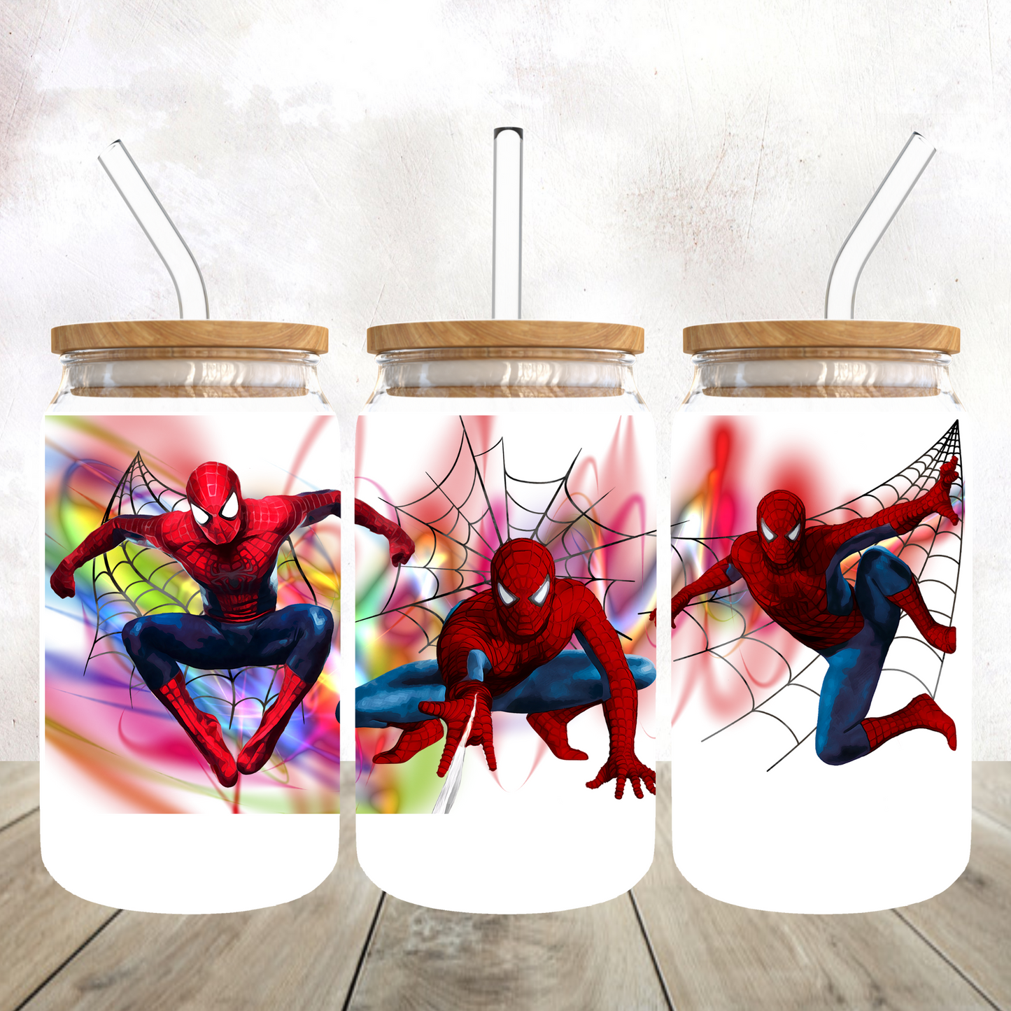 Spider Guy Glass Can Cup